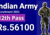 Indian Army 10+2 TES 45 Recruitment 2021