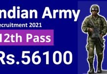 Indian Army 10+2 TES 45 Recruitment 2021