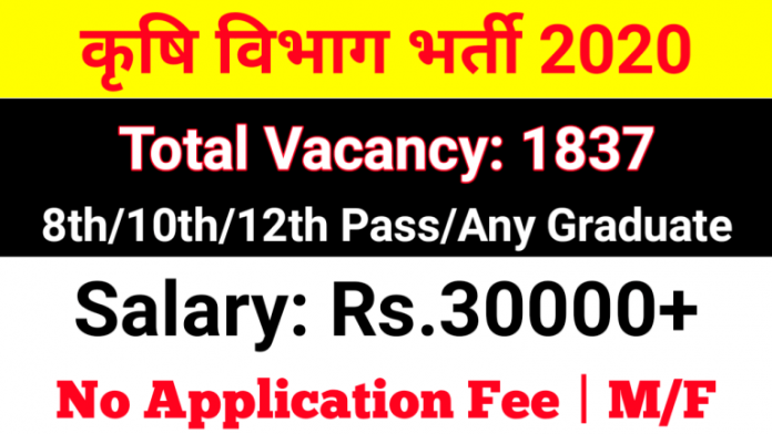 Agriculture Department Assam Recruitment 2021