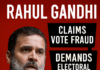 Rahul Gandhi addressing rally on vote fraud allegations, Congress campaign for electoral transparency, Voter Adhikaar Yatra in Biha
