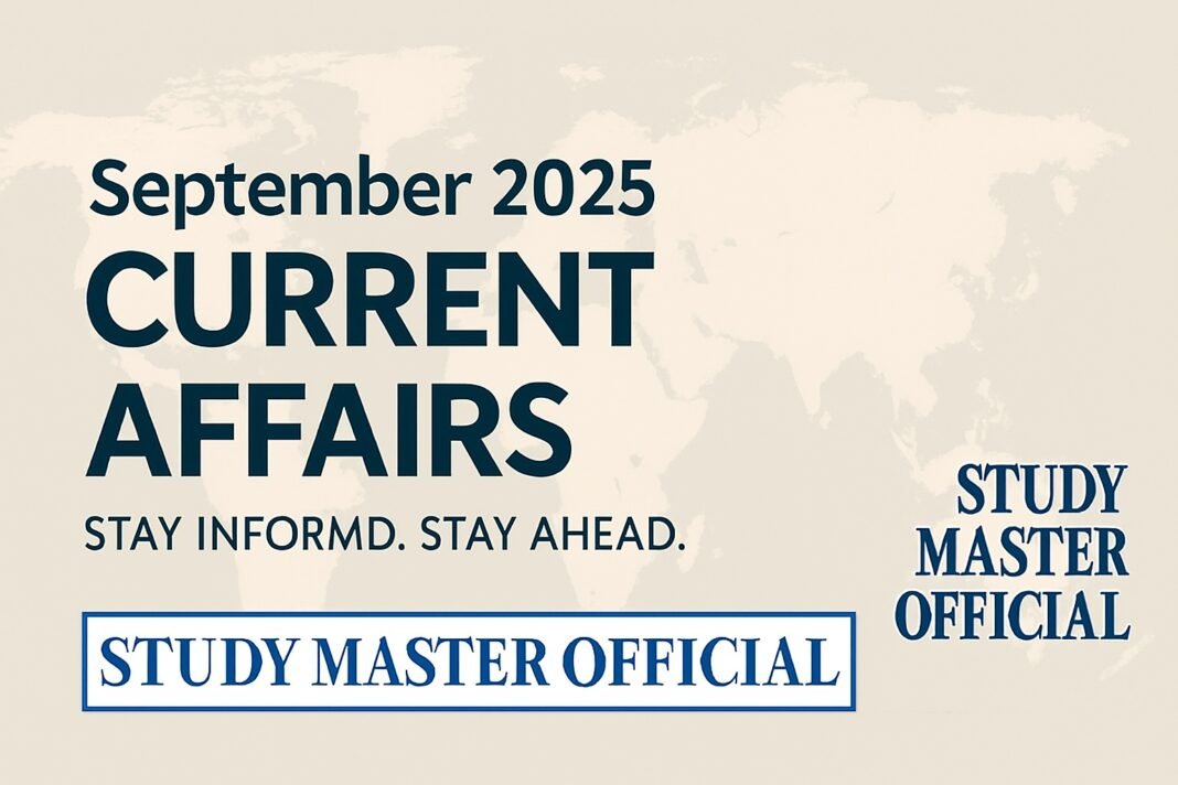 8 September 2025 – Current Affairs