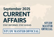 8 September 2025 – Current Affairs