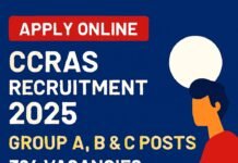 CCRAS Recruitment 2025