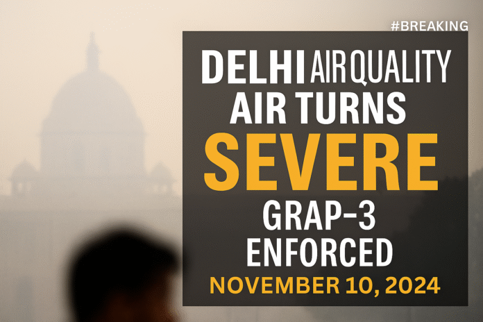 Delhi AQI severe GRAP-3 November 2025