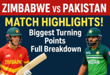 Zimbabwe vs Pakistan 2025
