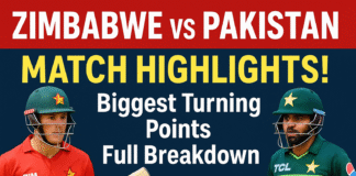 Zimbabwe vs Pakistan 2025
