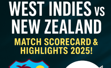 West Indies vs New Zealand: Full Match Scorecard, Top Performances & 2025 Cricket Analysis West Indies vs New Zealand match scorecard 2025
