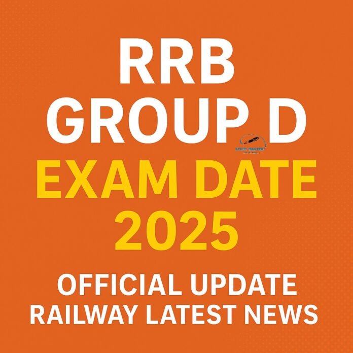 RRB Group D Exam Date 2025