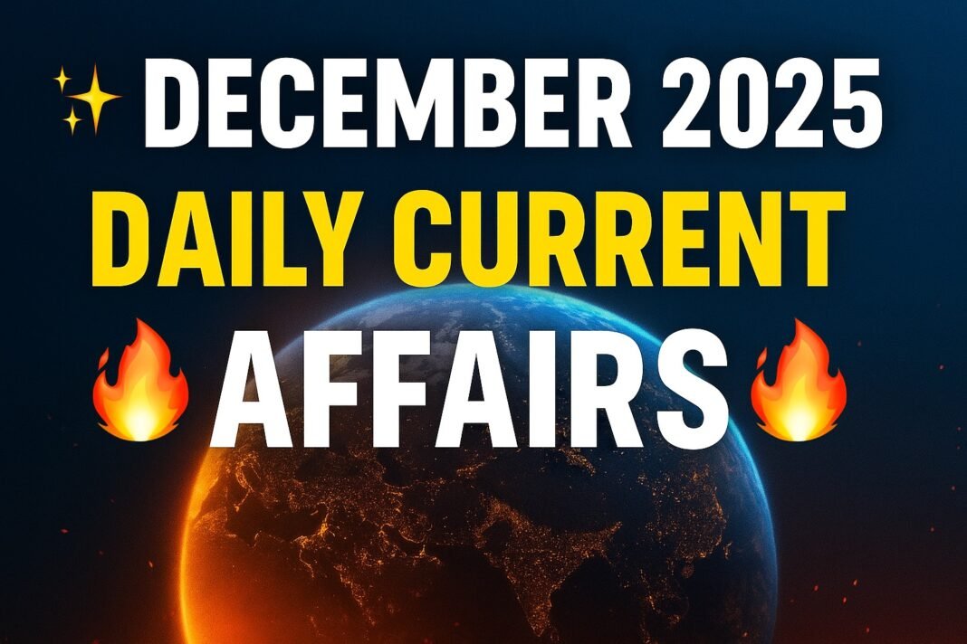 Current Affairs 4 December 2025