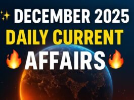 Current Affairs 20 December 2025