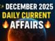 Current Affairs 13 December 2025