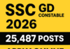 SSC GD Constable Apply Online 2026