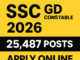 SSC GD Constable Apply Online 2026