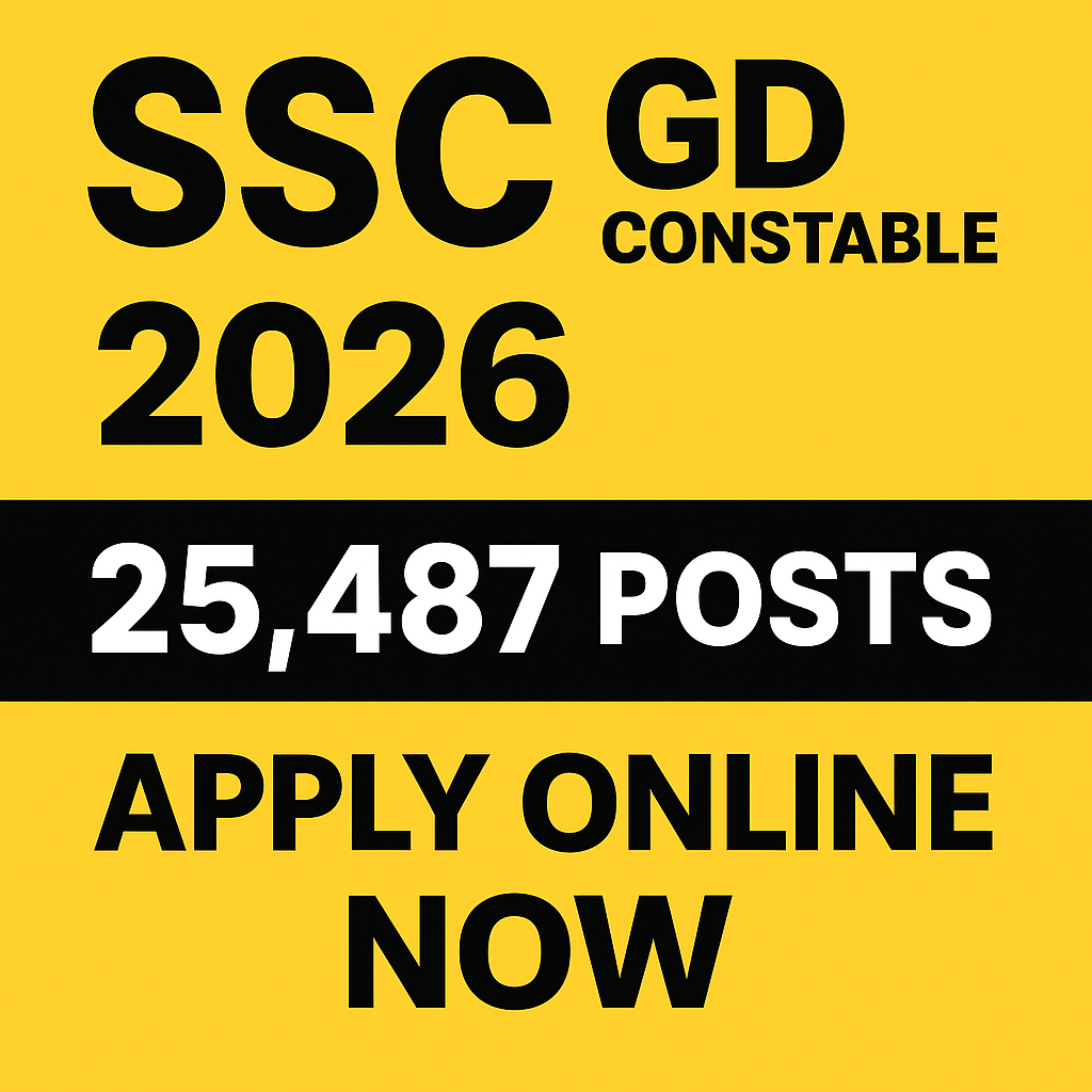 SSC GD Constable Apply Online 2026 SSC GD Constable Apply Online 2026