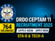 DRDO CEPTAM-11 Recruitment 2025–26: Apply Online for 764 STA-B & Technician-A Posts DRDO CEPTAM-11 Recruitment 2025