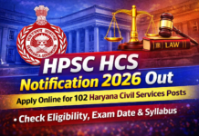 HPSC HCS Apply Online 2026