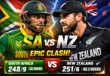 South Africa vs New Zealand