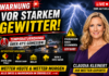 Warnung vor starkem Gewitter: Temperaturrekord in Deutschland – Wetter heute, Wetter morgen & aktuelle Unwetterwarnung Warnung vor starkem Gewitter